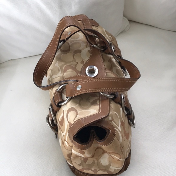 EUC Coach signature brown handbag - Picture 2 of 13